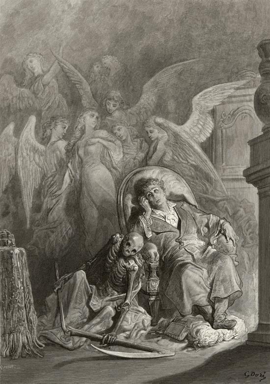 gustave doré el cuervo edgar allan poe