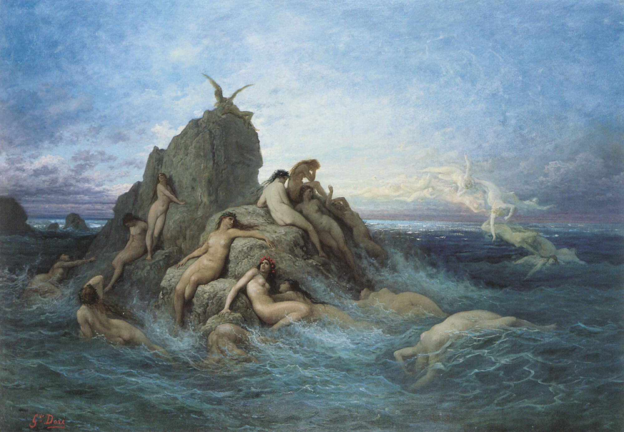 las oceánides Gustave Doré (1860)