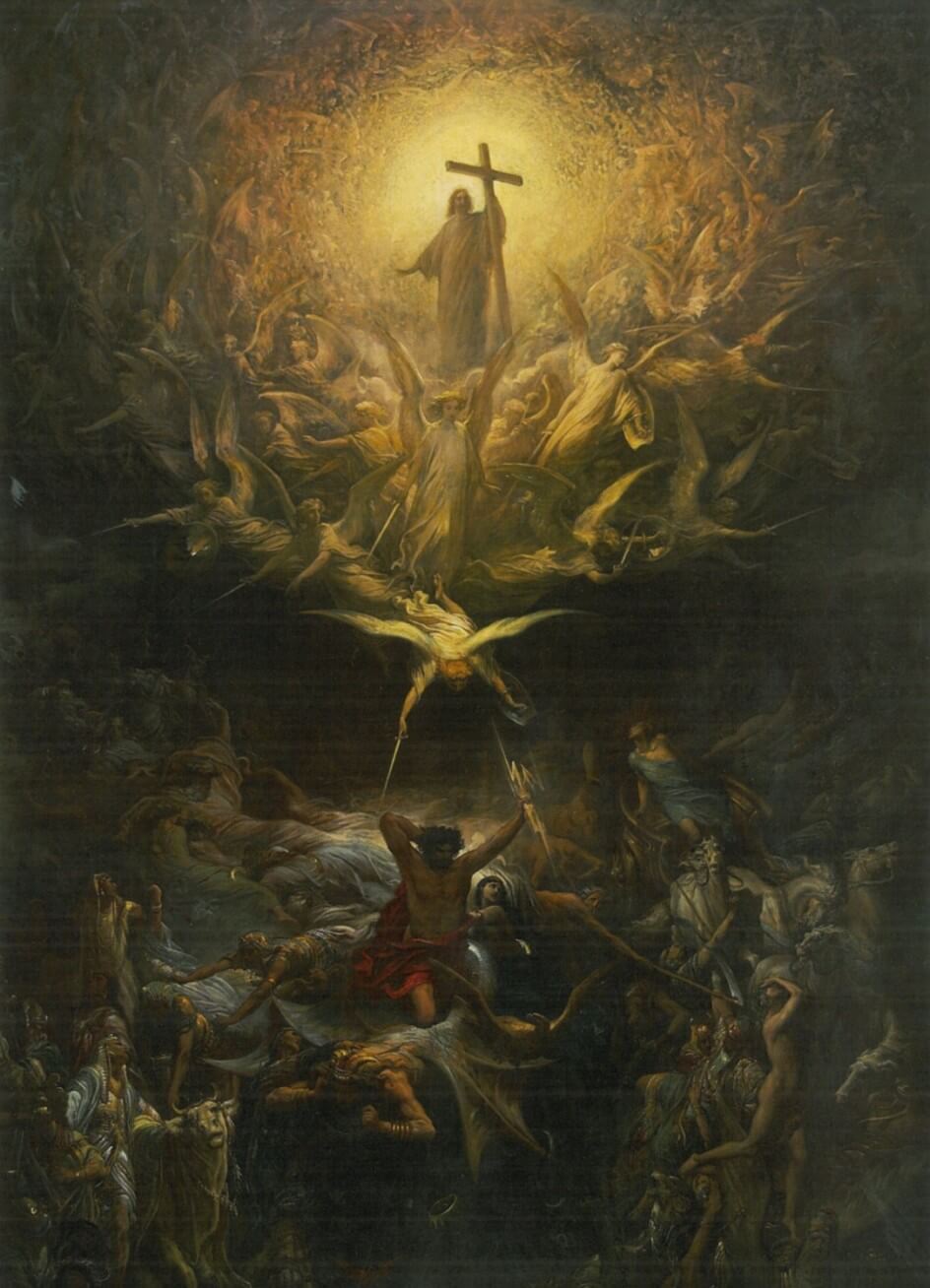 el triunfo del cristianismo sobre el paganismo dore (1868)